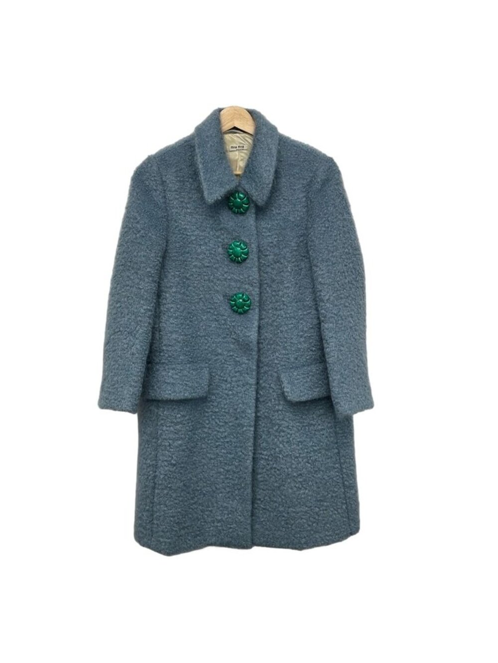 Miu Miu Coat Light Blue 38